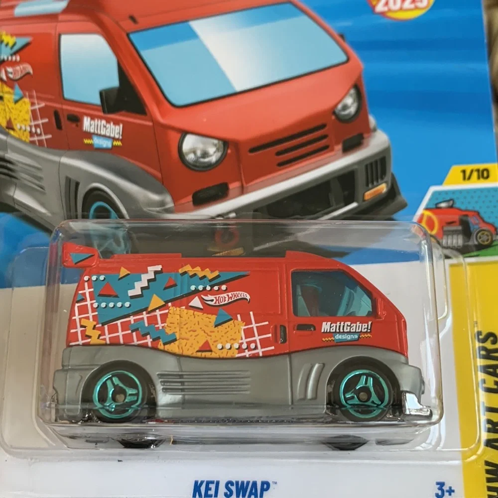 Kei Swap Red Van Hot Wheels HW Art Car New 2025 Casting Model Hotwheels KeiSwap